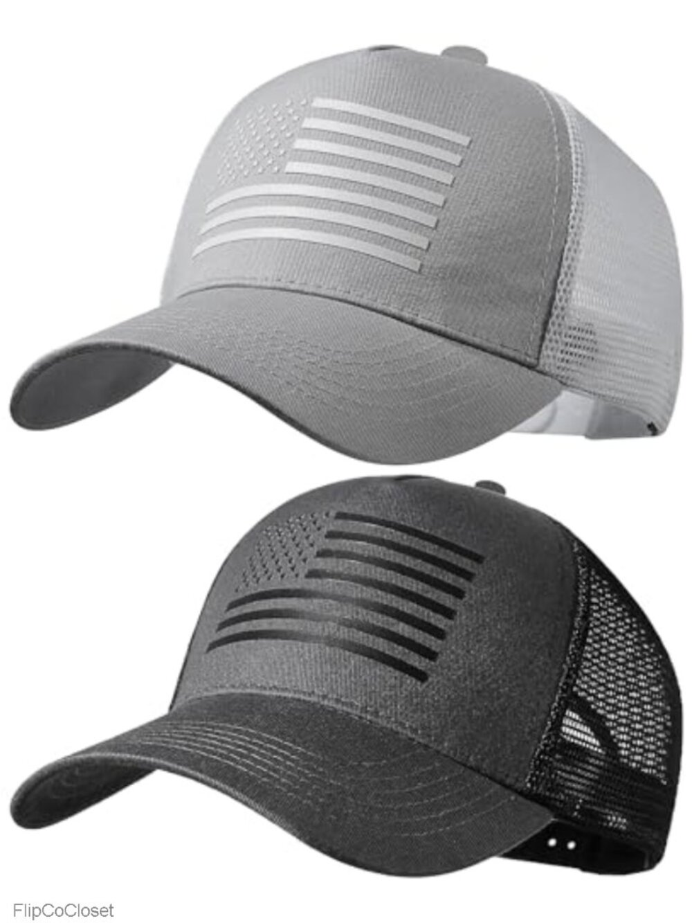 American Flag Trucker Hat Snapback Adjustable Mesh